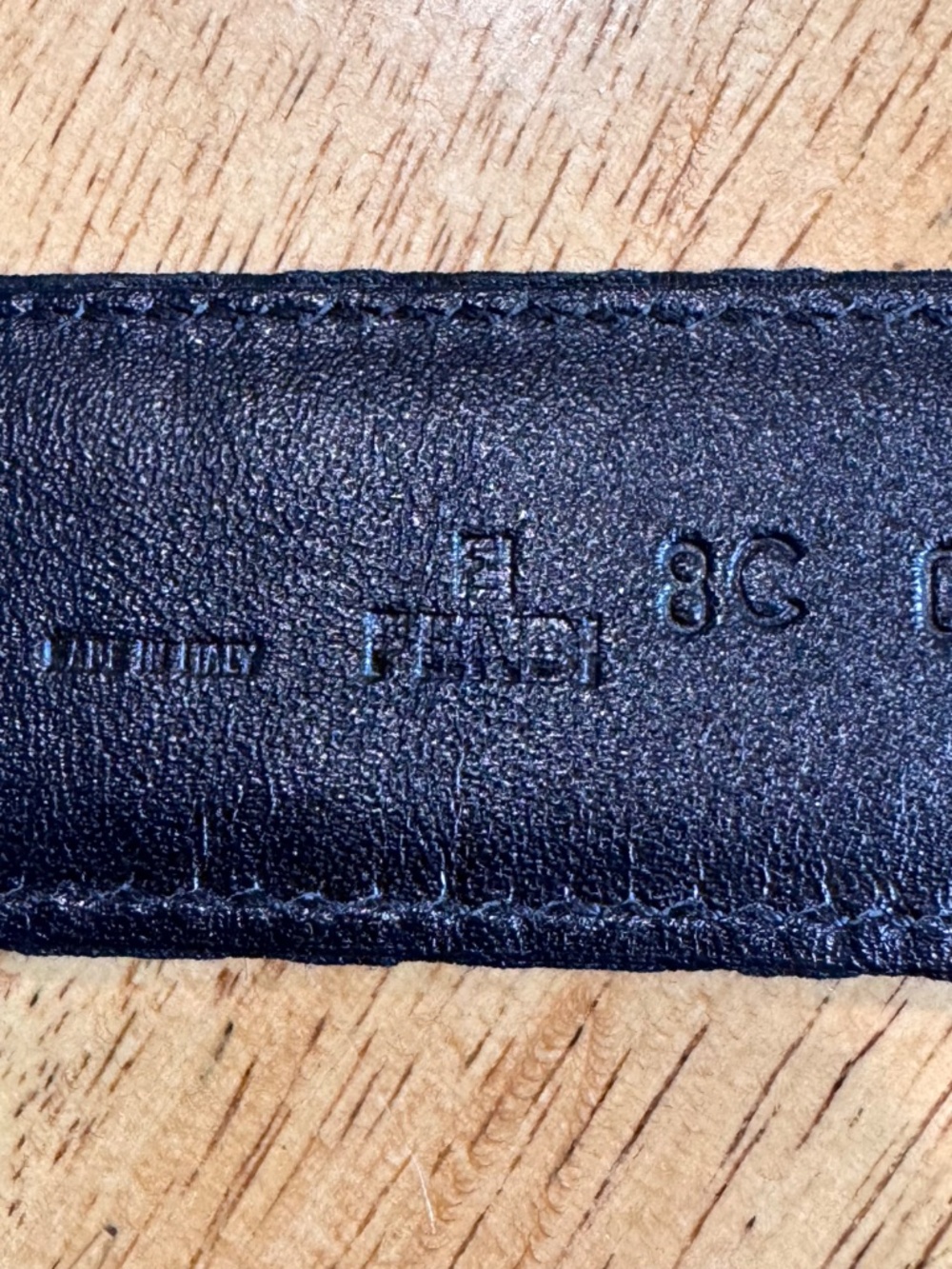 Unisex Fendi Zucca Canvas & Leather Belt, Size 36/90 NWOT - Picture 7 of 9